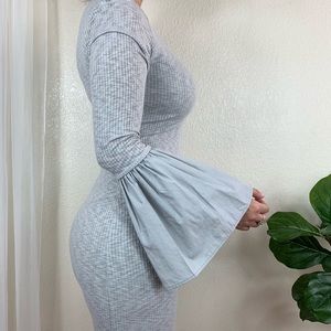 CAD bell sleeve dress